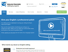 Tablet Screenshot of englishtrackers.com